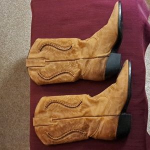 Womens Slip On Western Cowgirl Boots